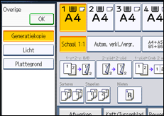 Schermafbeelding bedieningspaneel