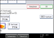 Schermafbeelding bedieningspaneel