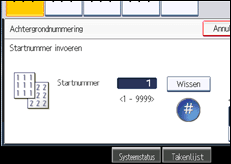 Schermafbeelding bedieningspaneel