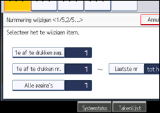 Schermafbeelding bedieningspaneel