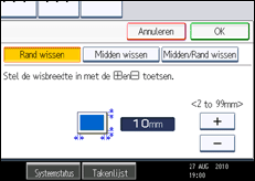 Schermafbeelding bedieningspaneel