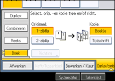 Schermafbeelding bedieningspaneel