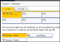 Schermafbeelding bedieningspaneel