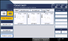 Schermafbeelding bedieningspaneel