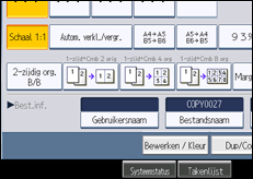Schermafbeelding bedieningspaneel