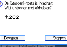 Schermafbeelding bedieningspaneel