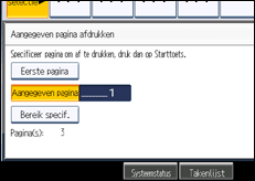 Schermafbeelding bedieningspaneel