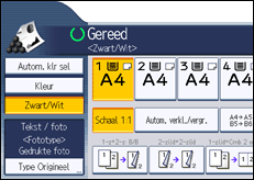 Schermafbeelding bedieningspaneel