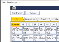 Schermafbeelding bedieningspaneel
