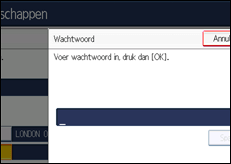Schermafbeelding bedieningspaneel