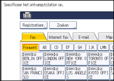 Schermafbeelding bedieningspaneel