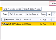 Schermafbeelding bedieningspaneel
