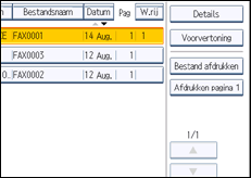 Schermafbeelding bedieningspaneel