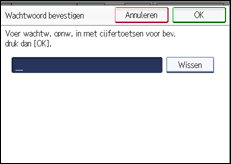 Schermafbeelding bedieningspaneel
