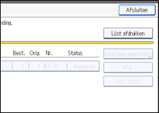Schermafbeelding bedieningspaneel