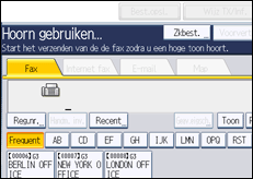 Schermafbeelding bedieningspaneel