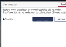 Schermafbeelding bedieningspaneel