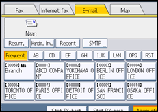 Schermafbeelding bedieningspaneel