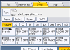 Schermafbeelding bedieningspaneel
