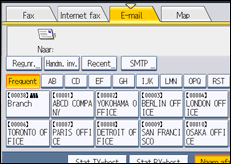 Schermafbeelding bedieningspaneel