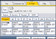 Schermafbeelding bedieningspaneel