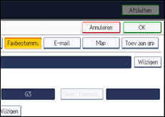 Schermafbeelding bedieningspaneel