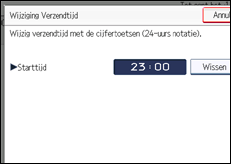 Schermafbeelding bedieningspaneel