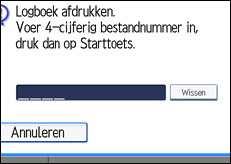 Schermafbeelding bedieningspaneel
