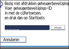 Schermafbeelding bedieningspaneel