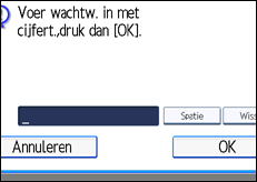 Schermafbeelding bedieningspaneel