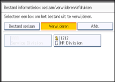 Schermafbeelding bedieningspaneel