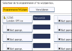 Schermafbeelding bedieningspaneel