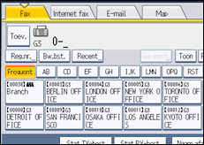 Schermafbeelding bedieningspaneel