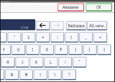Schermafbeelding bedieningspaneel