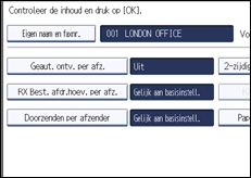 Schermafbeelding bedieningspaneel