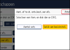 Schermafbeelding bedieningspaneel