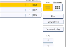 Schermafbeelding bedieningspaneel