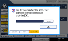 Schermafbeelding bedieningspaneel
