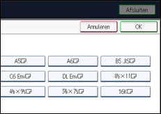 Schermafbeelding bedieningspaneel