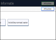 Schermafbeelding bedieningspaneel
