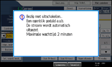 Schermafbeelding bedieningspaneel