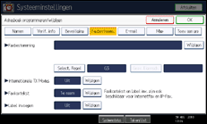 Schermafbeelding bedieningspaneel