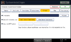 Schermafbeelding bedieningspaneel