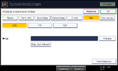 Schermafbeelding bedieningspaneel