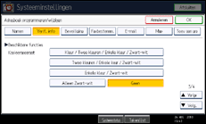 Schermafbeelding bedieningspaneel