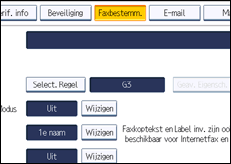 Schermafbeelding bedieningspaneel