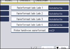 Schermafbeelding bedieningspaneel