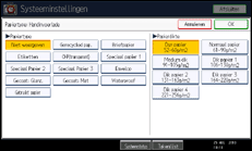Schermafbeelding bedieningspaneel