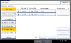 Schermafbeelding bedieningspaneel