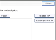 Schermafbeelding bedieningspaneel